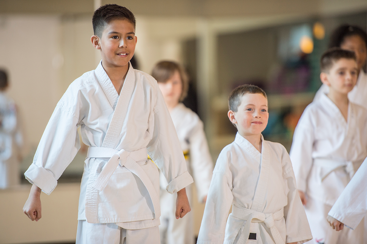 Students in Martial Arts Class