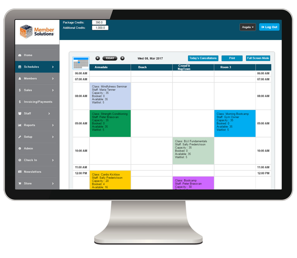 Membership Management Software - Scheduling