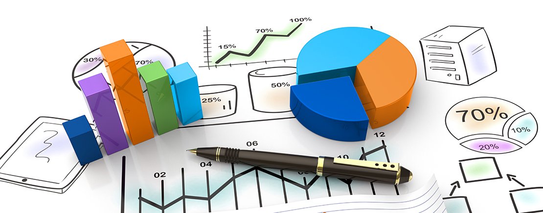 Business charts and graphs