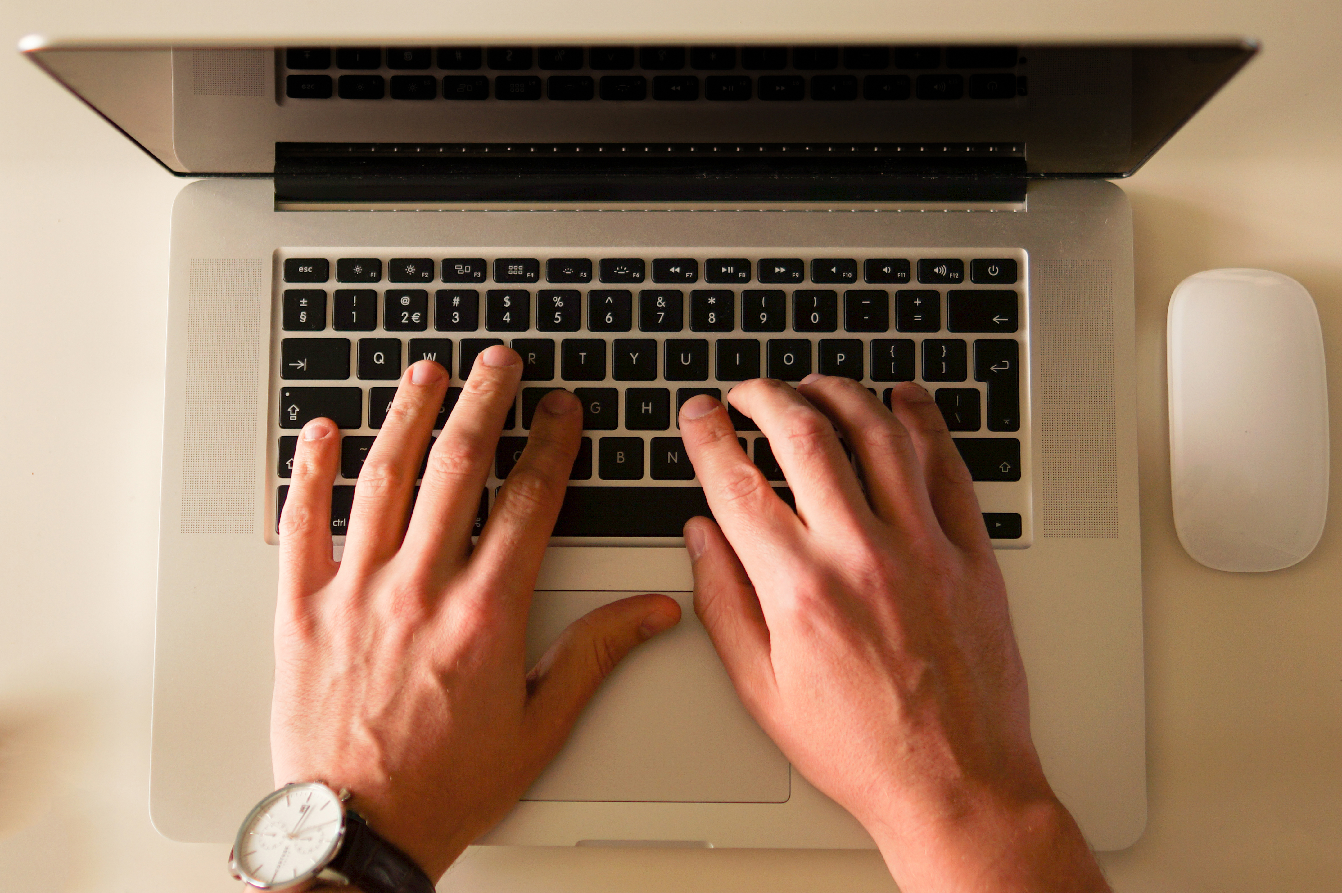 Computer typing writing